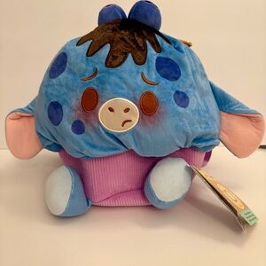 NWT. Disney Parks Munchlings Eeyore Backpack Bag Blueberry Muffin.